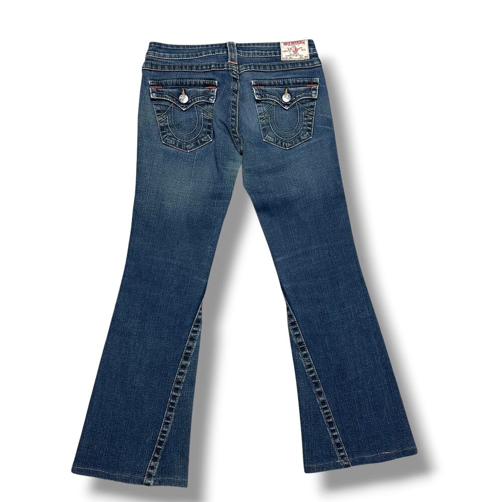 Vintage Y2K True Religion Joey Flare Bootcut Low Rise Jeans USA Made Denim 29